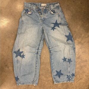 Free people barrel jeans